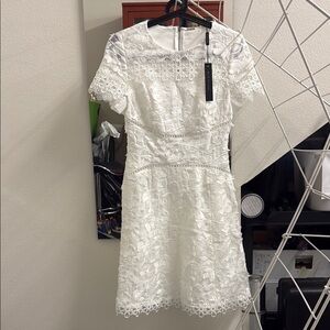 Elegant White Lace Dress